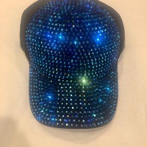 Fancy Adjustable Rhinestone Cap